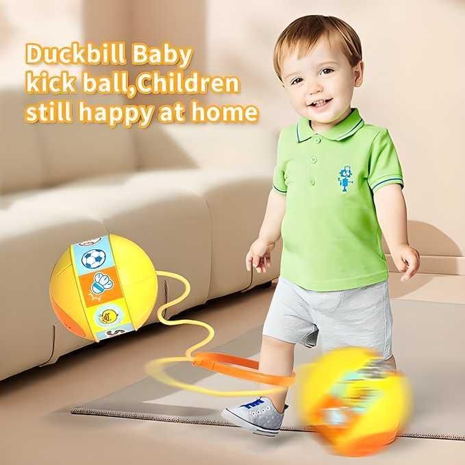 Skip Ball, Portable Foldable Colorful Flash Wheel Swing Ball, Kids Toys